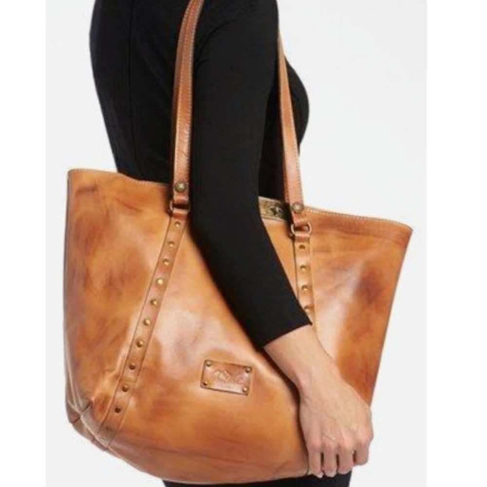 Patricia Nash Italian Tan Leather Tote - image 1